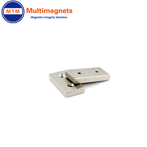 Neodymium Block magnet with countersunk holes