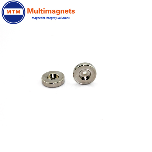 Neodymium magnet with countersink hole